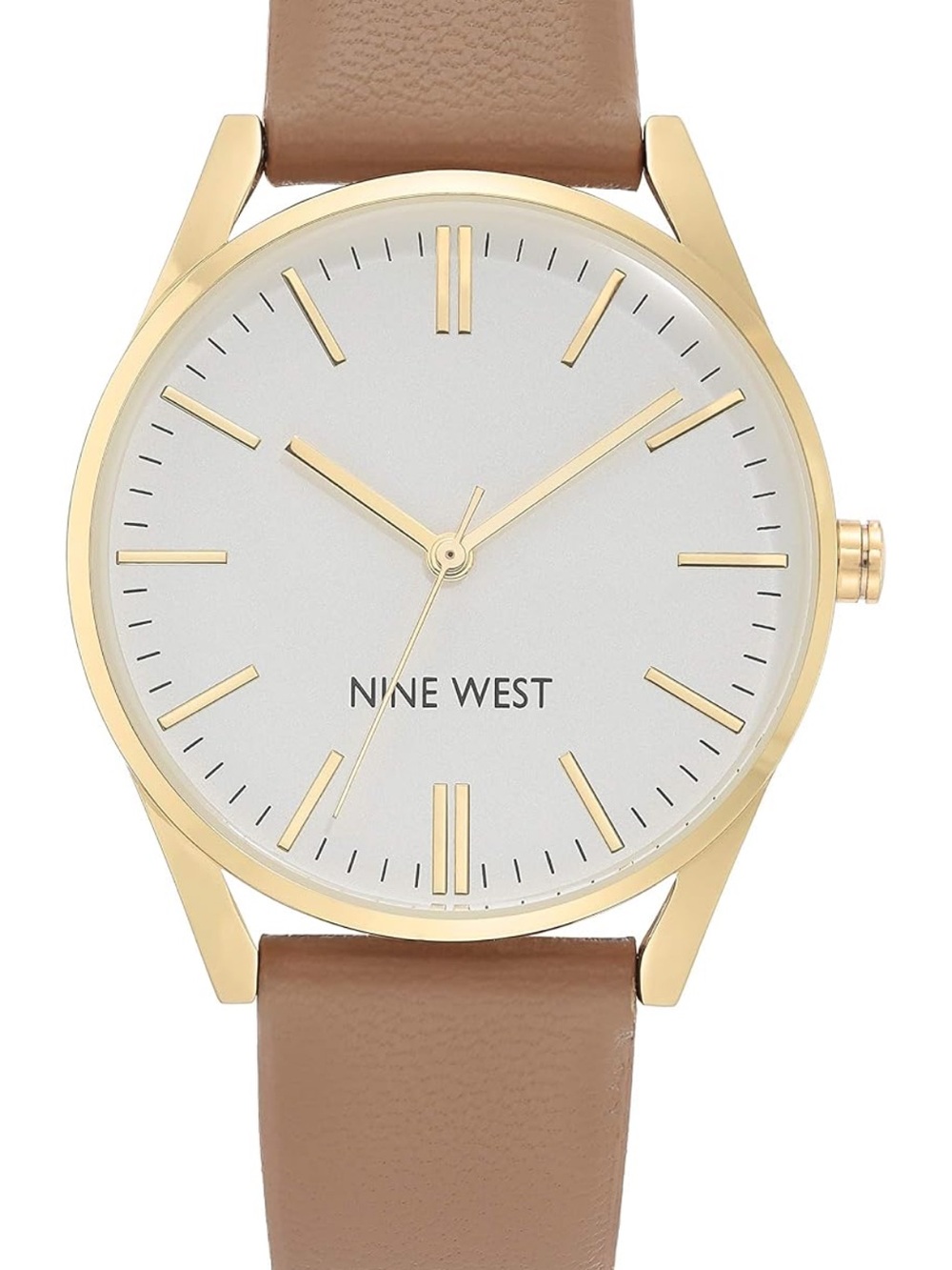 NWT Nine West Gold and Tan Watch Needs Battery